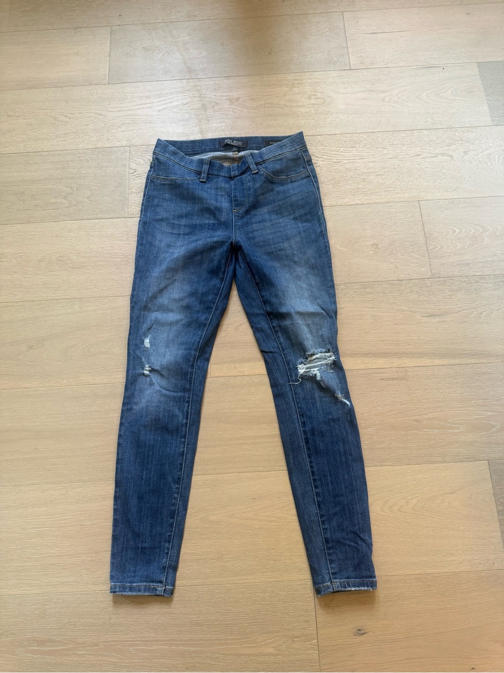 Judy Blue Dark Blue Distressed Skinny Jeans